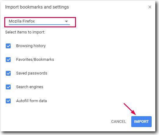 فایرفاکس به کروم