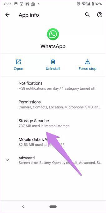 مشکل باز نشدن ویس در واتساپ چیست؟ 16 remove cache to prevent Weiss from playing whatsapp 3 3
