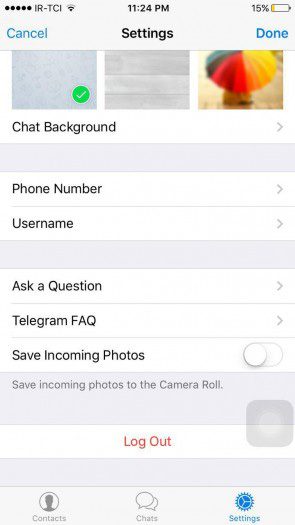 حذف اکانت تلگرام