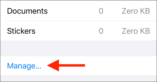 فضای اشغال شده توسط واتساپ