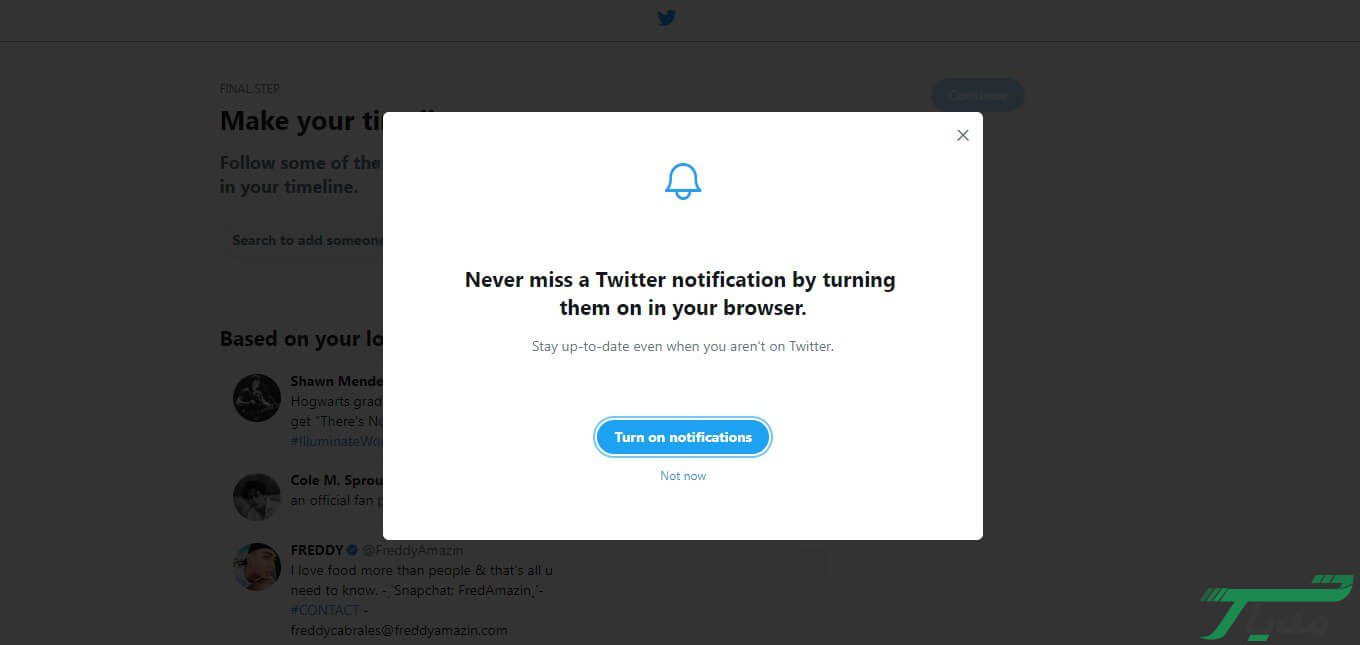 چطور اکانت توییتر بسازیم؟ - روش ساخت اکانت توییتر از طریق وبسایت 23 10