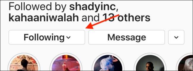 میوت کردن استوری اینستاگرام چگونه است؟ 14 Tap the Following button on Instagram profile