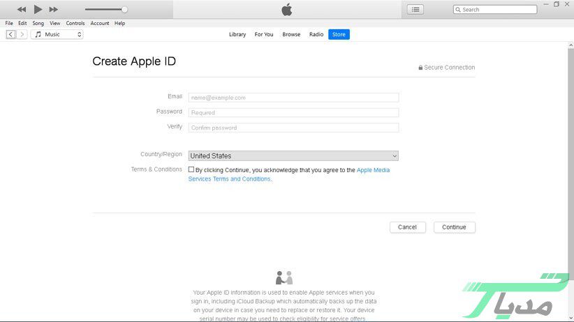 ساخت اپل آیدی