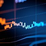 financial graph on technology abstract background 1