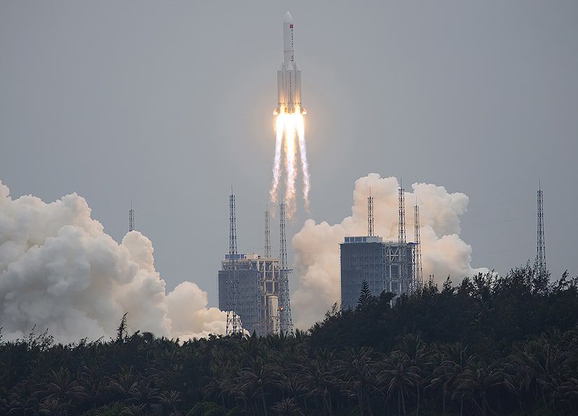 وحشت جهانی از مکان سقوط قطعات موشک منفجر شده چین در فضا