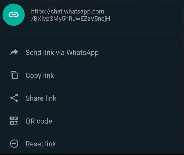 آموزش ایجاد لینک عمومی برای گروهها در واتساپ 17 4 2