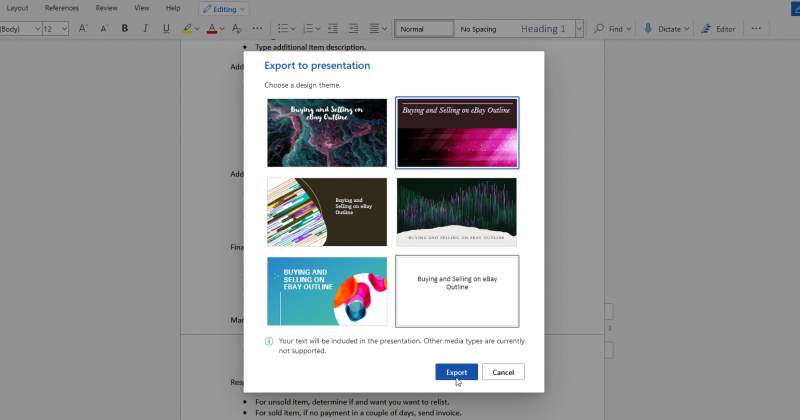 آموزش تبدیل اسناد ورد به پاورپوینت 18 5