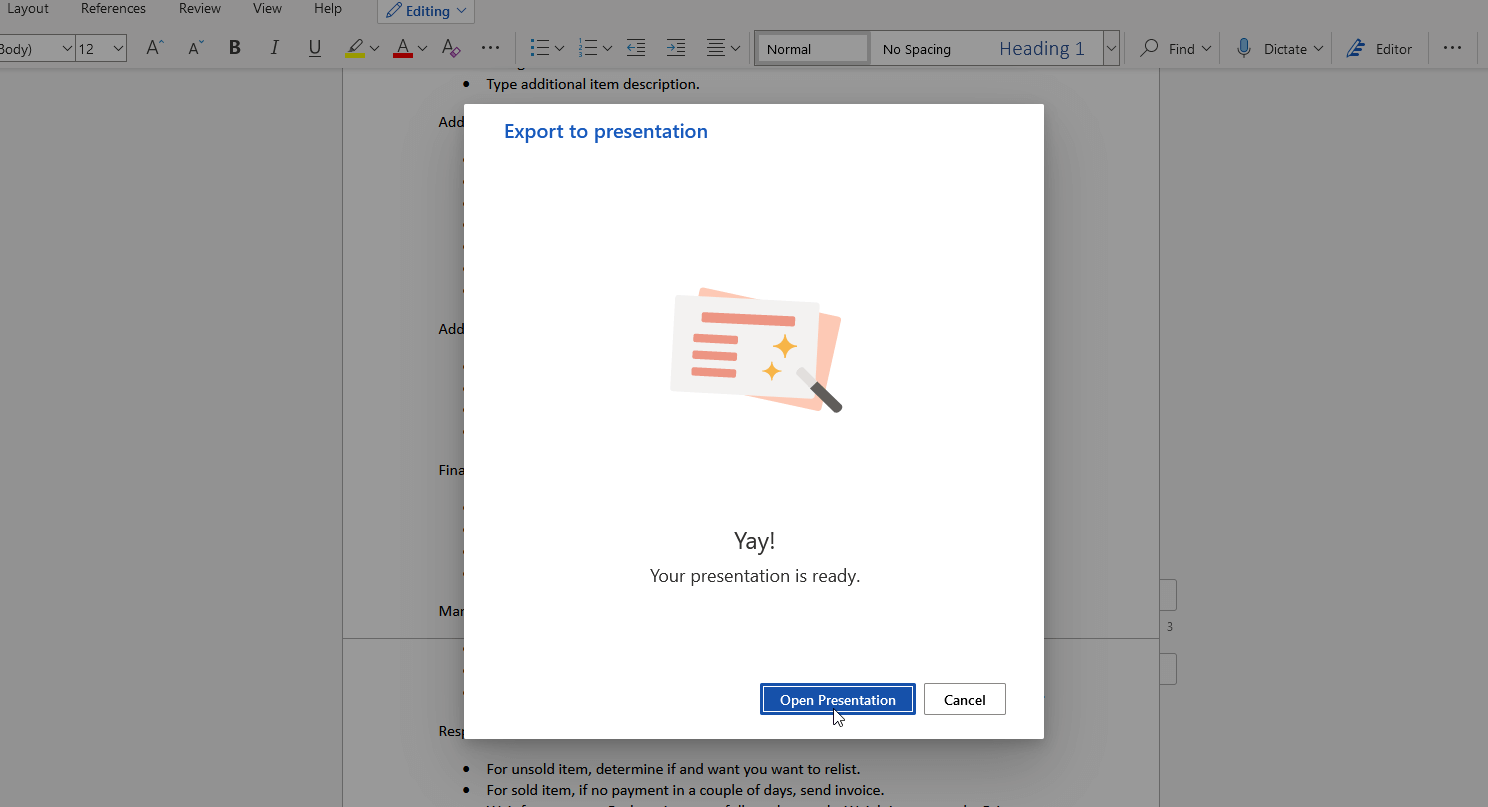 آموزش تبدیل اسناد ورد به پاورپوینت 19 6