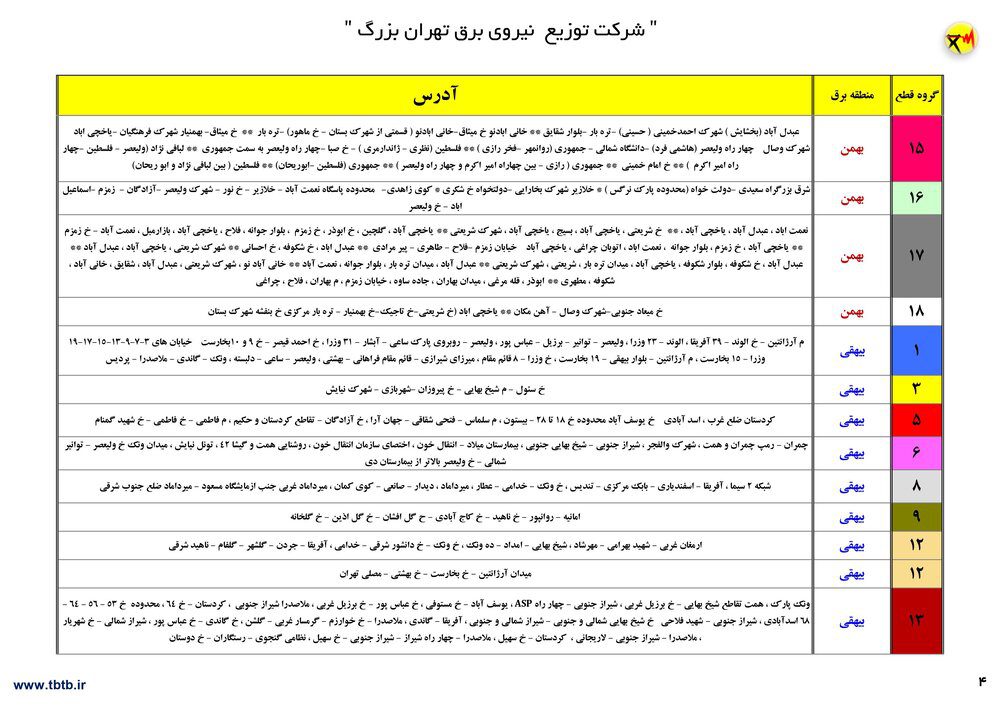 جزئیات قطعی برق در تهران | خاموشیها تا پایان تابستان ادامه دارد 18 جزئیات قطعی برق در تهران
