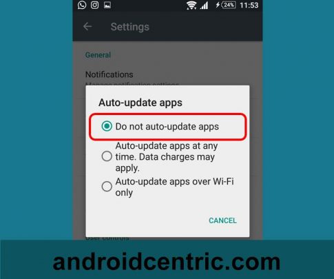 جلوگیری از به روزرسانی خودکار در گوشی های هوآوی