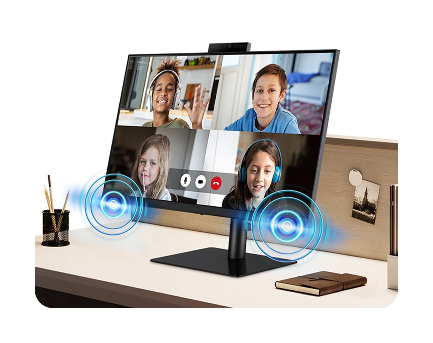 قابلیتهای مانیتور وبکم سامسونگ برای کار، بازی و آموزش 14 قابلیتهای مانیتور وبکم سامسونگ برای کار، بازی و آموزش