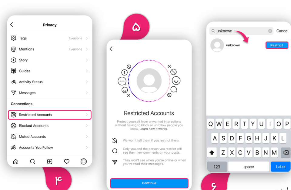 نحوه restrict کردن کاربران در اینستاگرام 15 نحوه restrict کردن کاربران در اینستاگرام