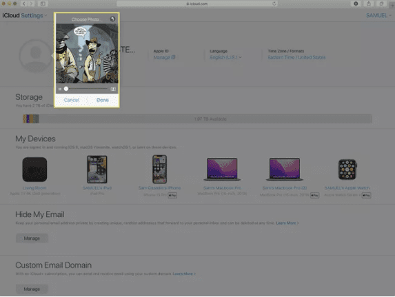 آموزش تغییر تصویر پروفایل اپل آیدی 21 3 6