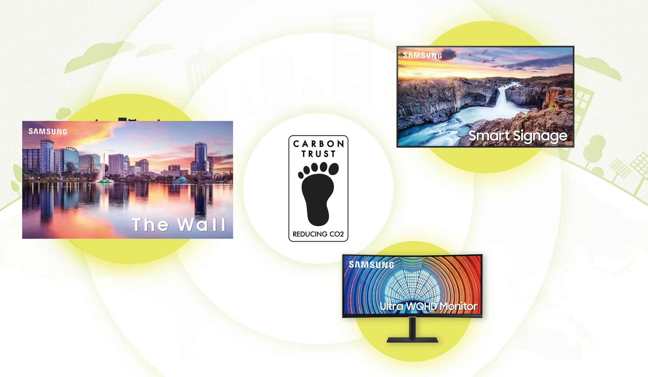 راهکارهای زیست‌محیطی سامسونگ در حوزه نمایشگرهای تجاری