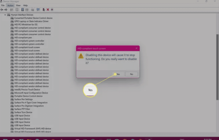 آموزش غیرفعال کردن صفحه لمسی در ویندوز 11