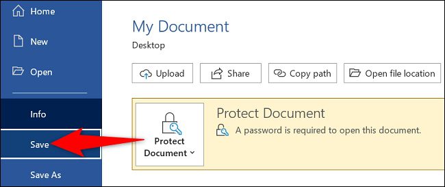 چگونه اسناد Word را رمزگذاری کنیم؟ 19 6 save word document