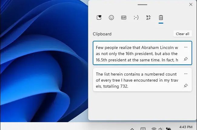 چگونه ابزار تاریخچه کلیپبورد را در ویندوز 11 فعال کنیم؟ 15 clipboard history examples