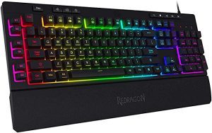 بهترین و ارزان ترین کیبورد گیمینگ 14 کیبورد گیمینگ Redragon K512 Shiva RGB Backlit