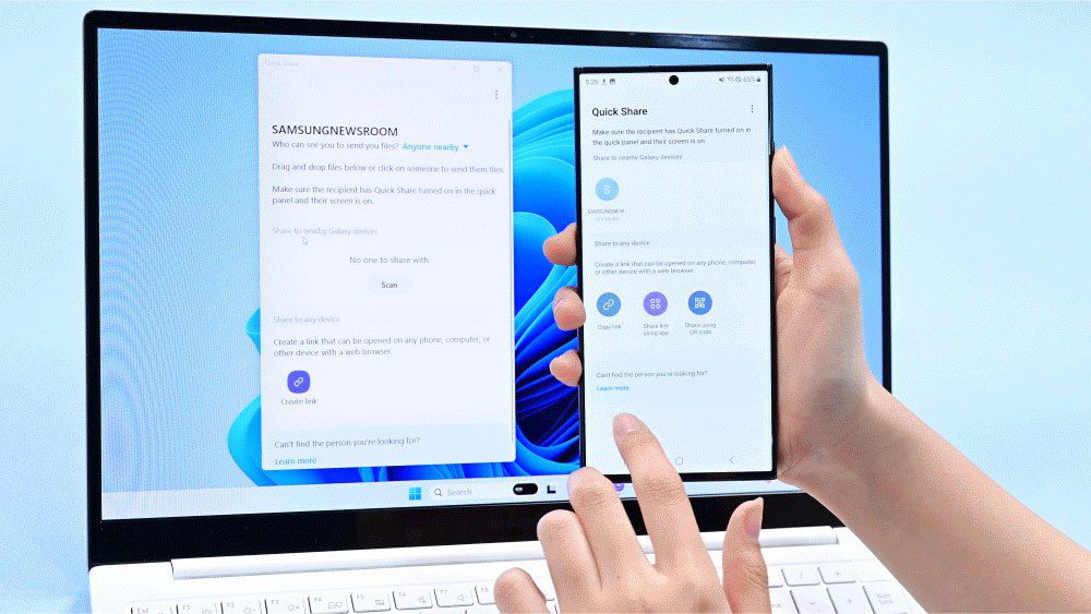 ترفندهای اشتراکگذاری سریع و آسان فایلها با Quick Share سامسونگ 15 اشتراک فایلهای تصویری بدون کاهش کیفیت