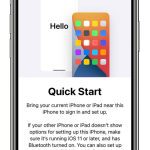 Quick start برای تنظیم آیفون ۱۴