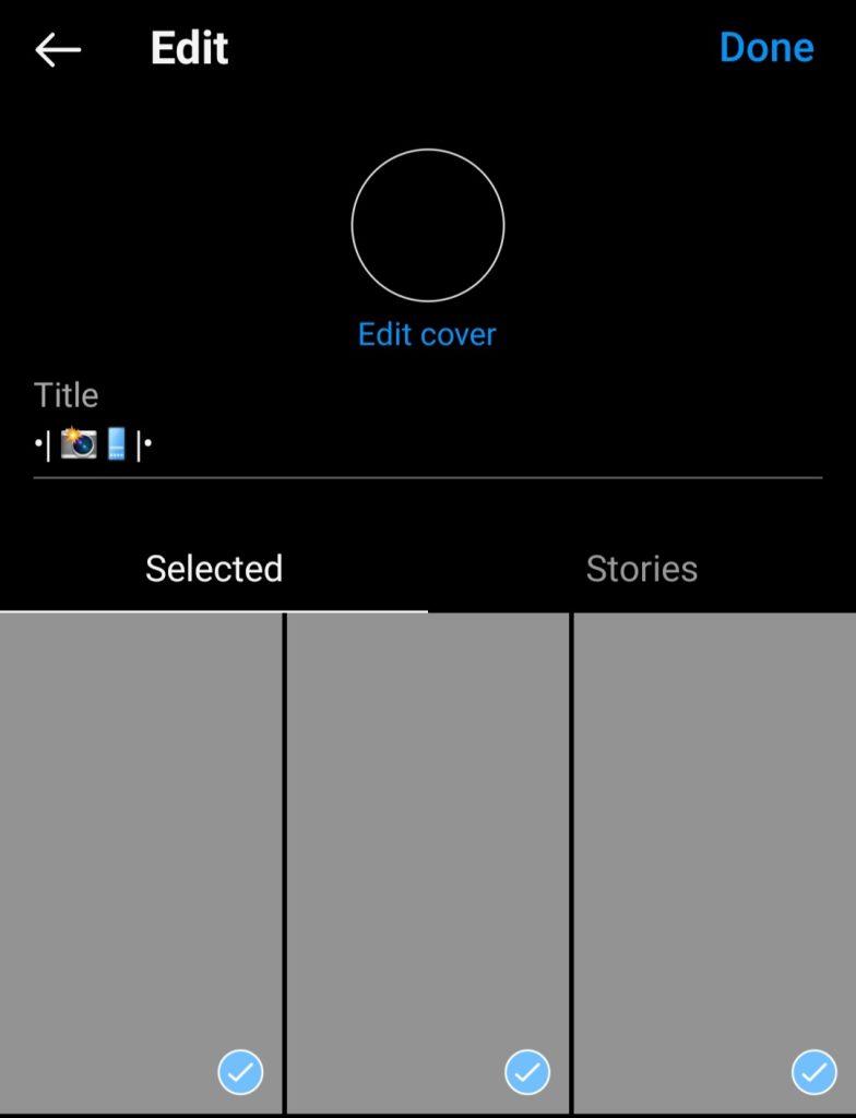 تغییر کاور هایلایت اینستاگرام
