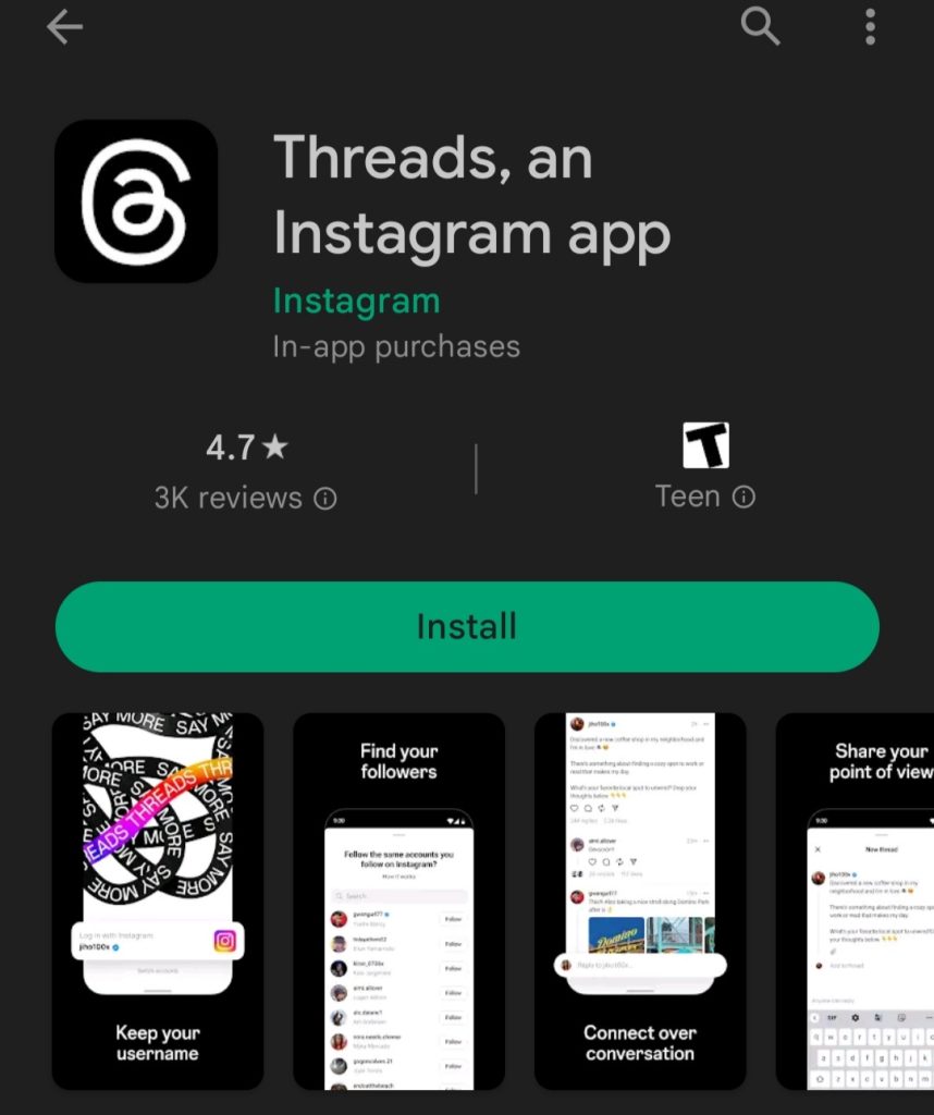 چگونه در ترد اینستاگرام ثبت نام کنم؟