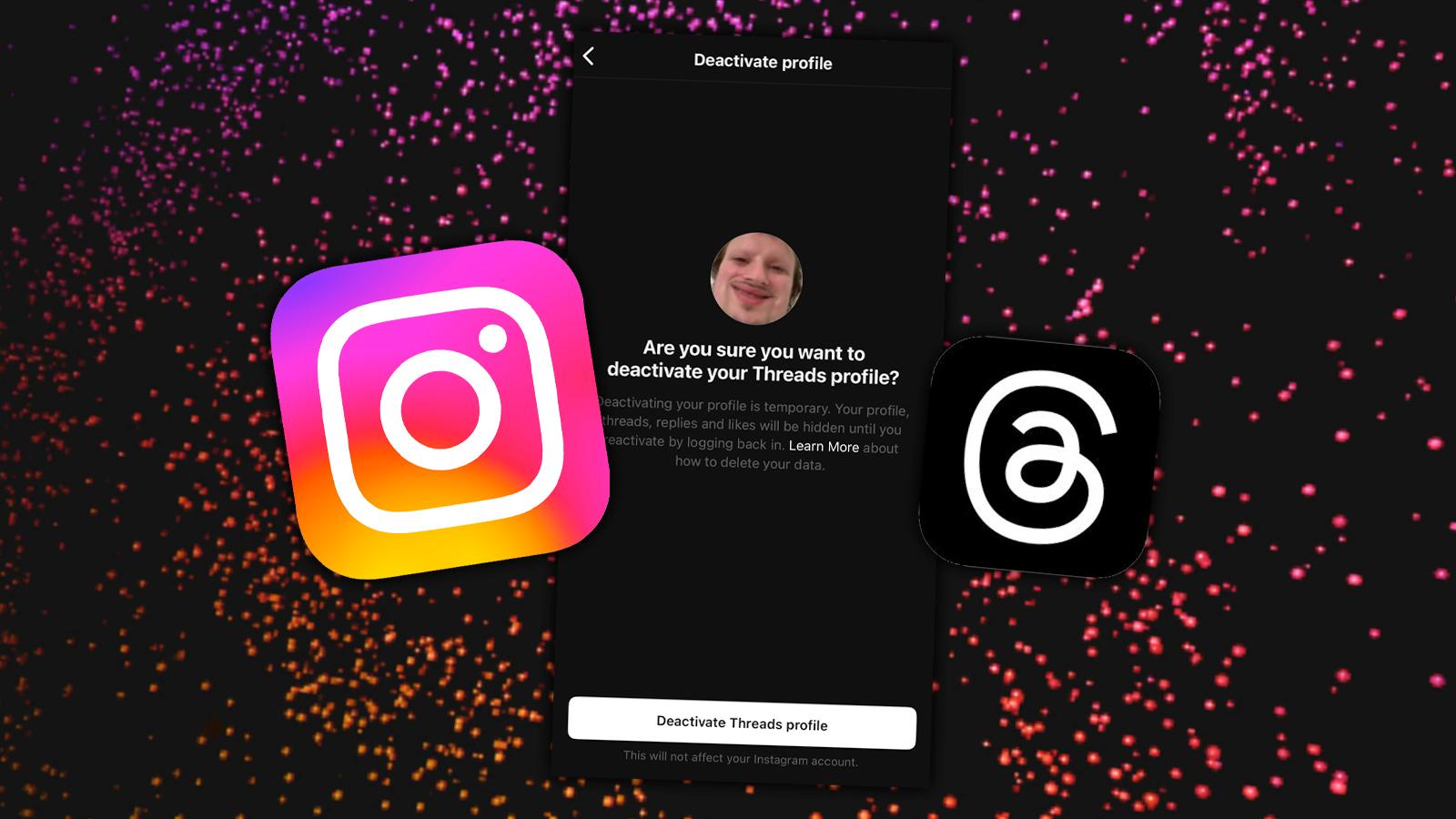 آموزش نحوه حذف اکانت تردز Threads 14 حذف اکانت threads