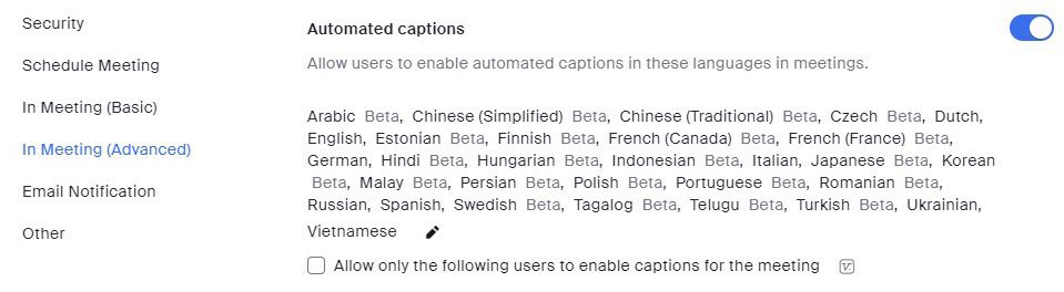 ویژگی های برنامه زوم که باید بدانید ( بخش دوم ) 15 زیرنویسهای زنده