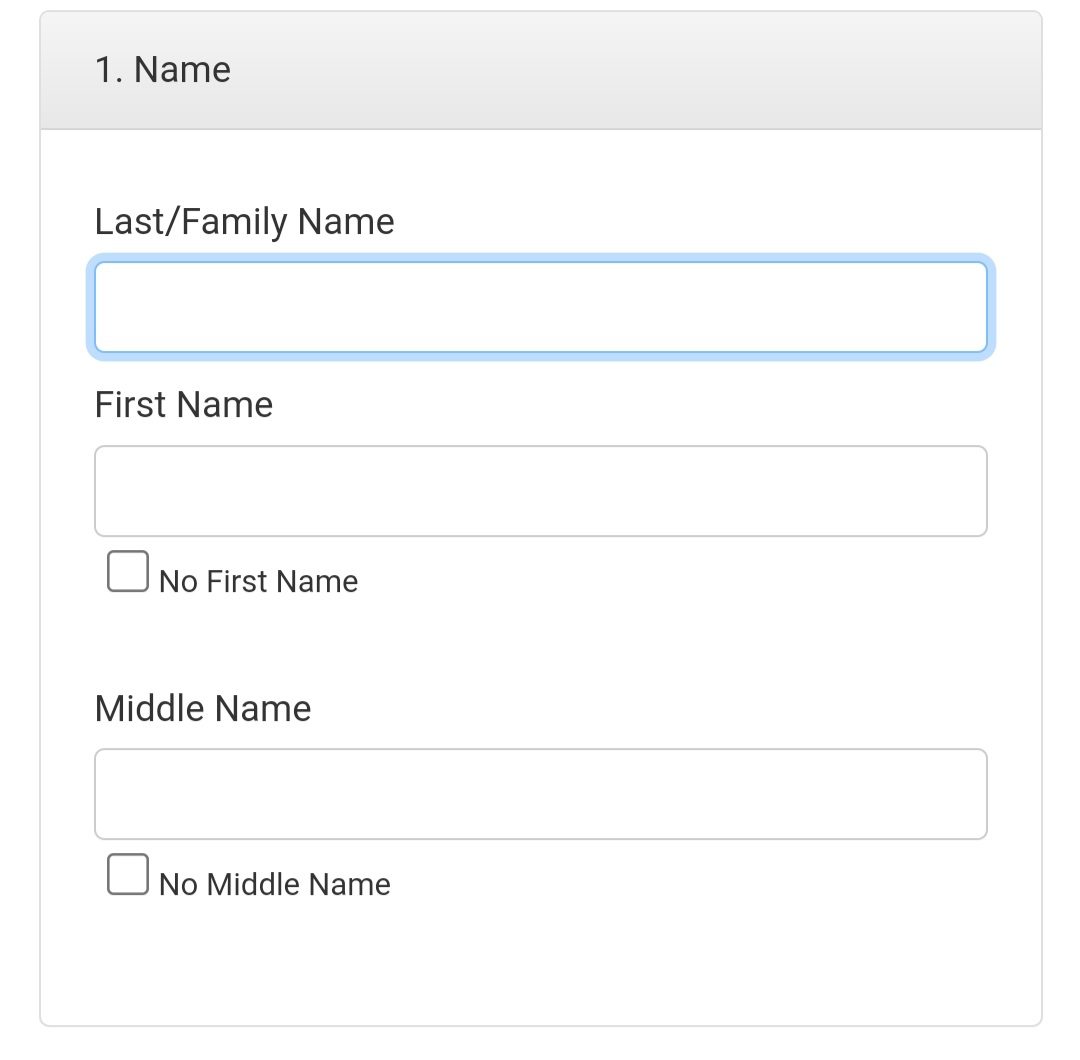 آموزش پر کردن فرم لاتاری و راهنمای کامل اصطلاحات فرم ثبتنام لاتاری 16 بخش اول: Name