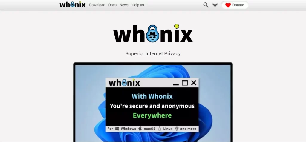5 تا از بهترین سیستم عامل های متمرکز بر حریم خصوصی 17 سیستم عامل Whonix