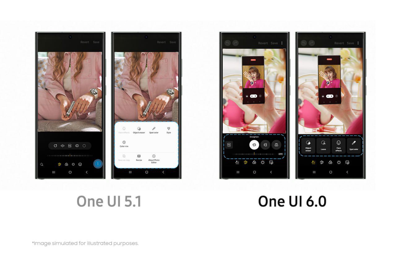 نحوه استفاده از قابلیت هوش مصنوعی دوربینهای گلکسی سامسونگ 18 بهروزرسانی One UI 6؛