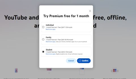 تخفیف یوتیوب پرمیوم برای دانشجویان 15 عضویت دانشجویی YouTube پرمیوم