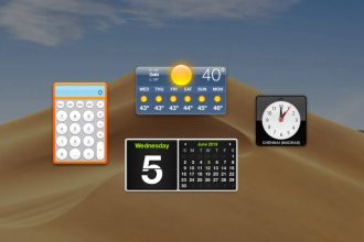 آموزش نحوه اضافه کردن ویجت‌های تعاملی به دسکتاپ مک