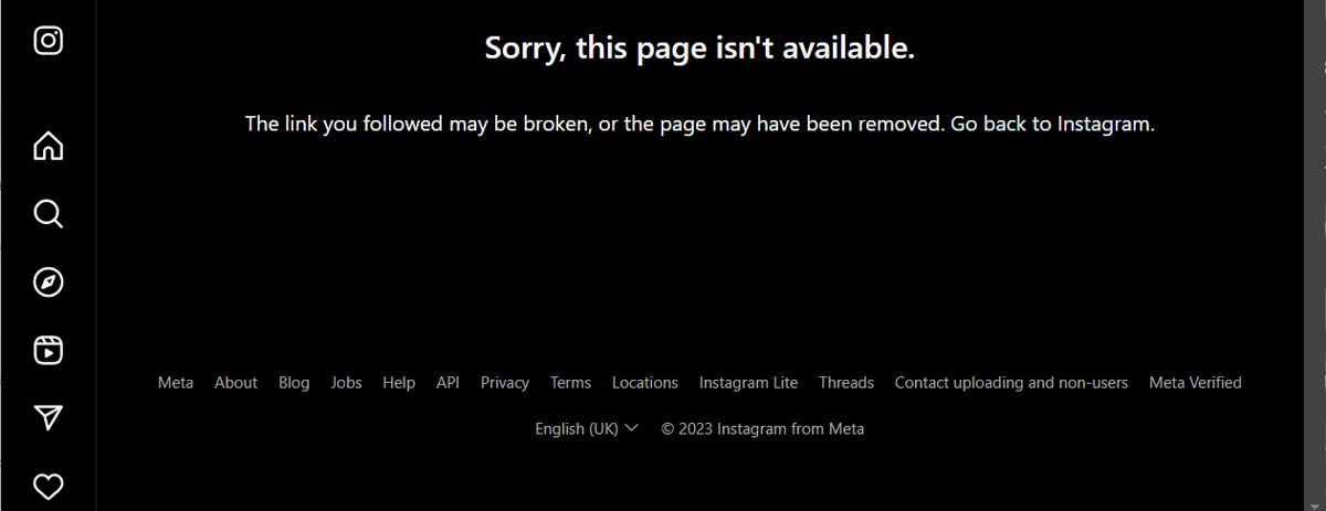 آموزش رفع خطای Sorry This Page Is not Available اینستاگرام 14 لینک با غلط املایی