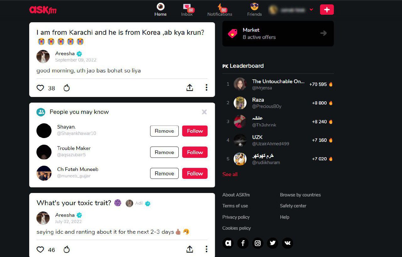 10 اپلیکیشن و سایت برتر رسانههای اجتماعی در سال 2023 - بخش دوم 14 11. Ask.fm