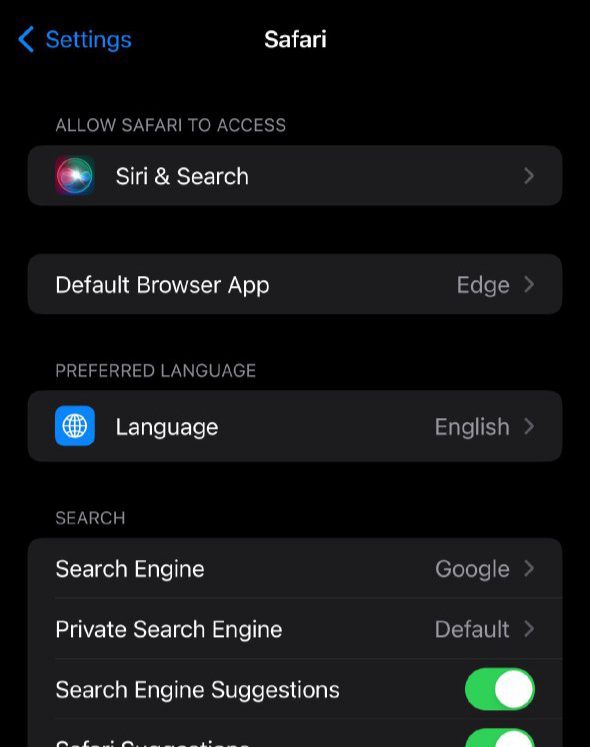 معرفی 8 مرورگر برتر برای آیفون 15 1. Safari