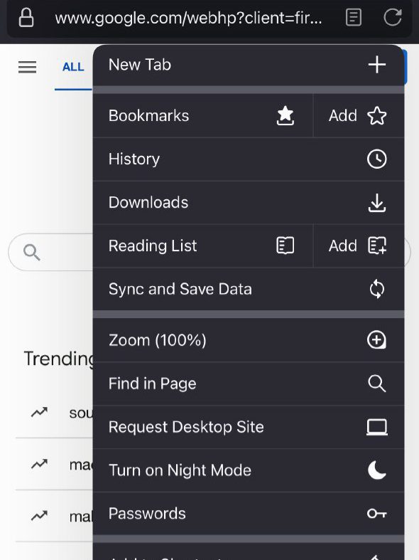 معرفی 8 مرورگر برتر برای آیفون 25 6. Mozilla Firefox