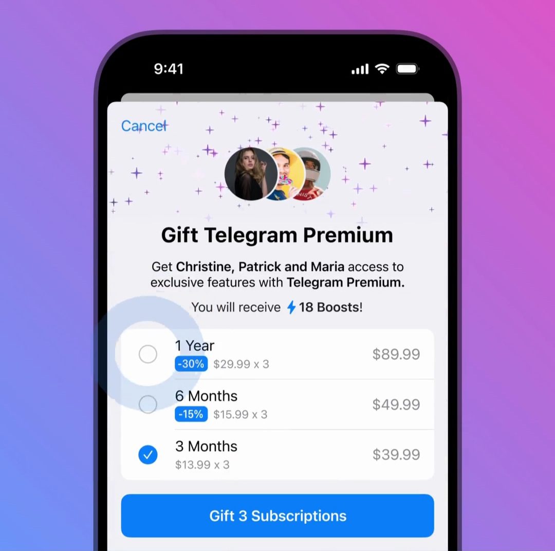 لیست تغییرات آپدیت کریسمس 2024 تلگرام، تغییرات ظاهری کانالها، ارسال پست در استوری و ... 23 3. اعطای هدایای ممتاز به دوستان