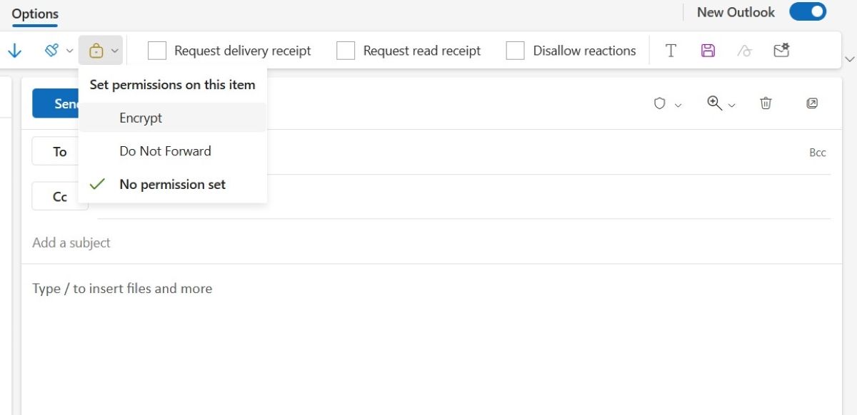نحوه رمزگذاری ایمیل ها در Microsoft Outlook 15 نحوه رمزگذاری ایمیلهای ارسال شده در Microsoft Outlook