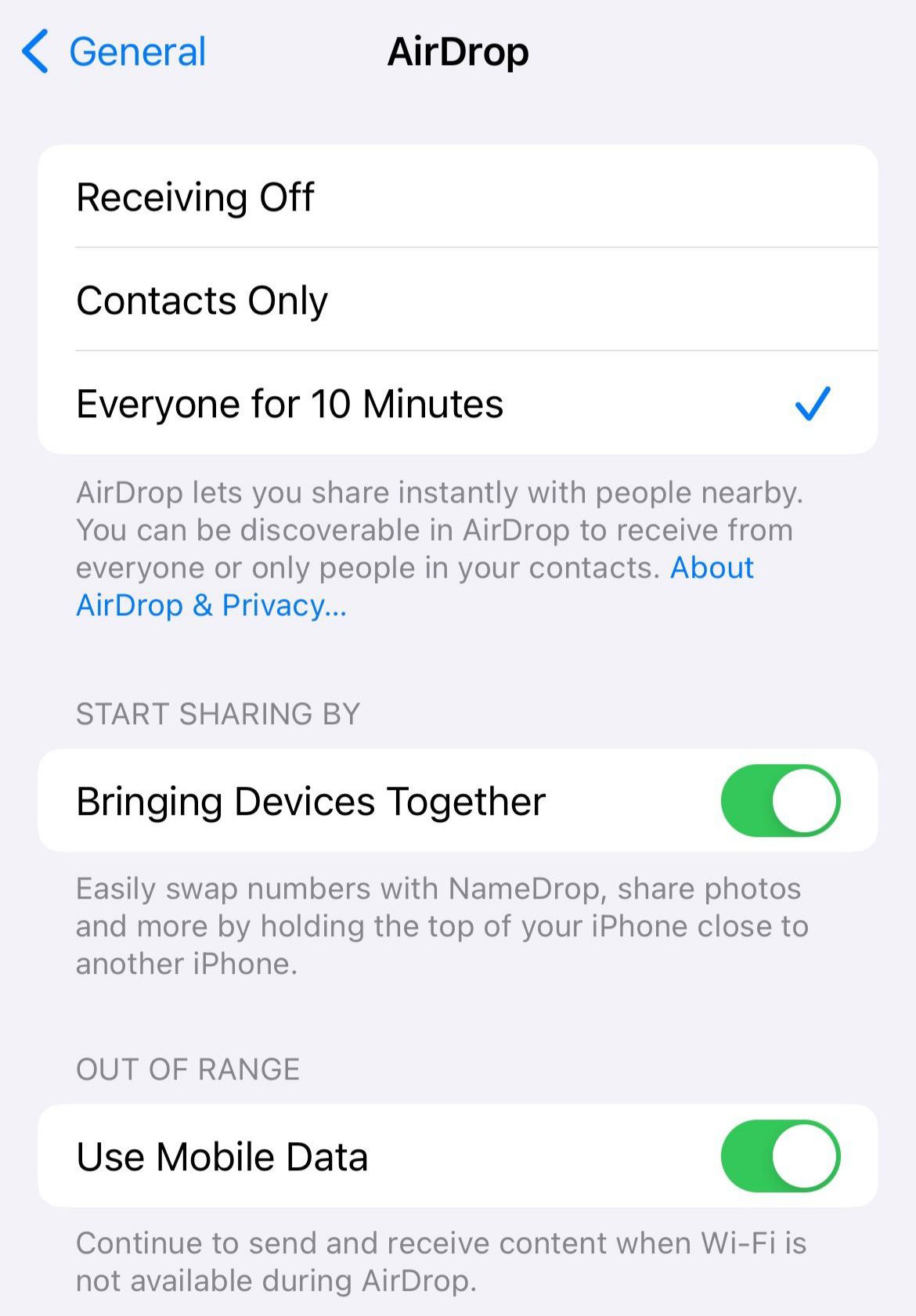 16 روش حل مشکل AirDrop برای زمانی که کار نمیکند 23 . AirDrop Over Cellular