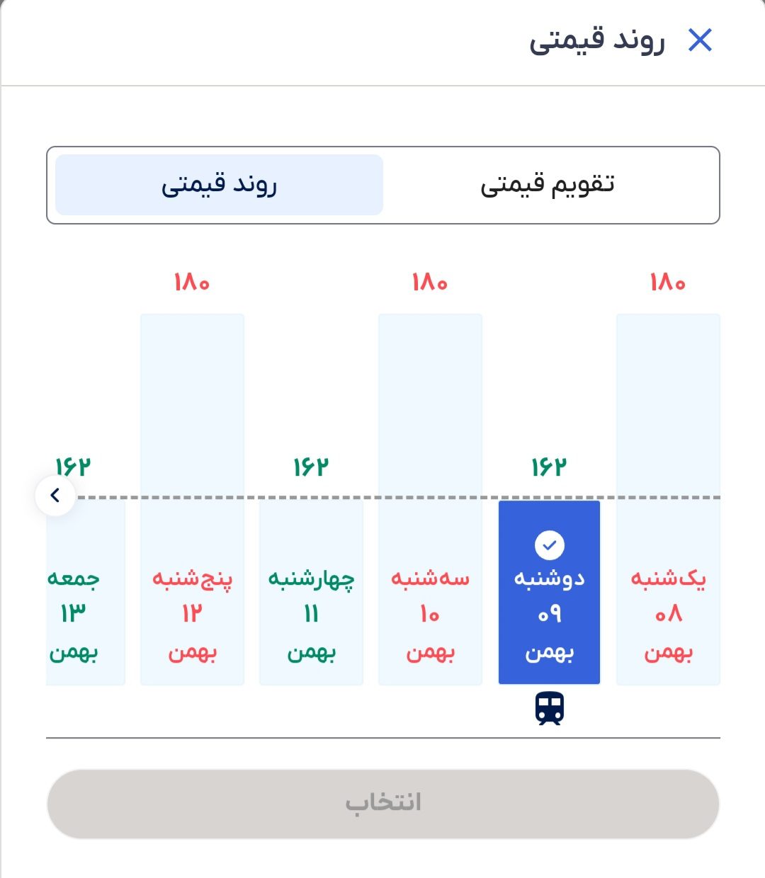 ارزان ترین بلیط قطار بهمن 1402 17 خریداری ارزانترین بلیط قطار