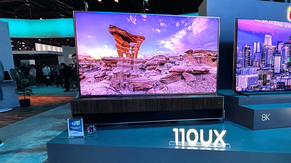 بهترین های CES 2024 بخش اول، 23 ابزار برتر 18 5. بهترین نوآوری در تلویزیون: HISENSE UX 110