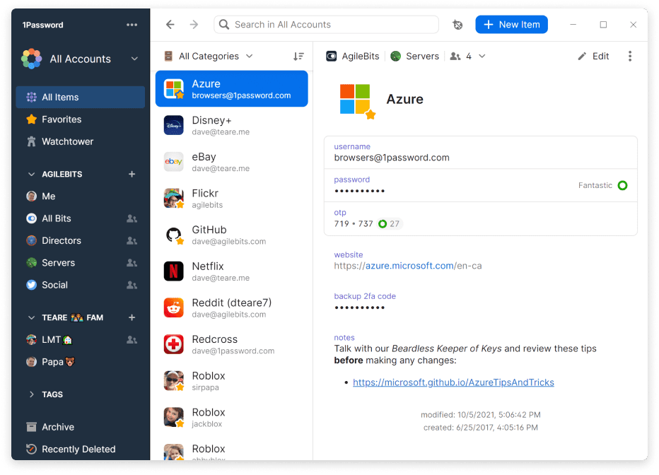 بهترین برنامه های مدیریت پسورد 2024 15 2. One password