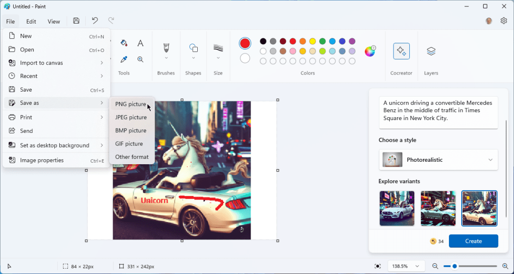 نحوه تولید تصاویر هوش مصنوعی در Microsoft Paint در ویندوز 11 21 نحوه تولید تصاویر هوش مصنوعی در Microsoft Paint در ویندوز 11