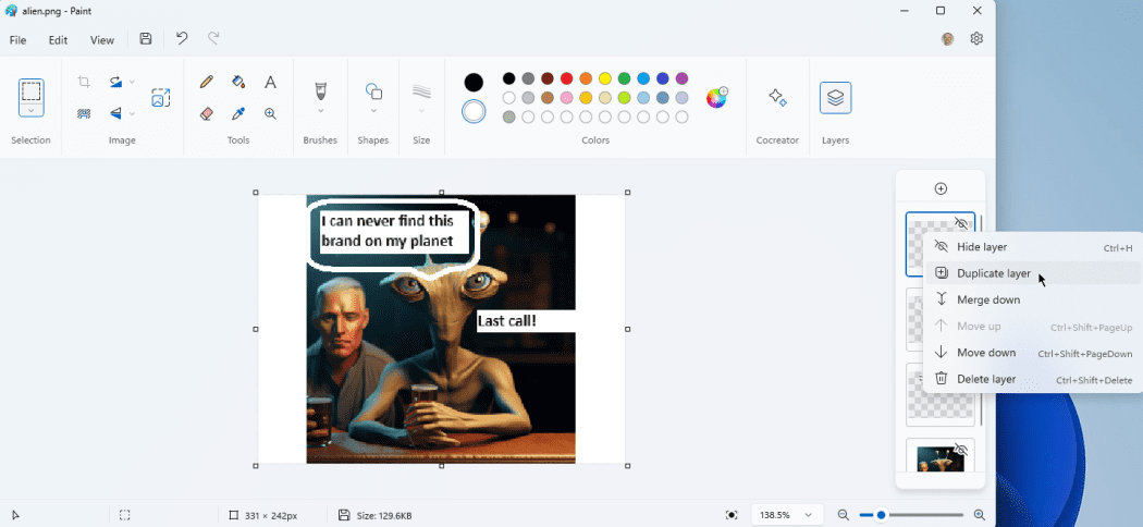 نحوه تولید تصاویر هوش مصنوعی در Microsoft Paint در ویندوز 11 26 نحوه تولید تصاویر هوش مصنوعی در Microsoft Paint در ویندوز 11
