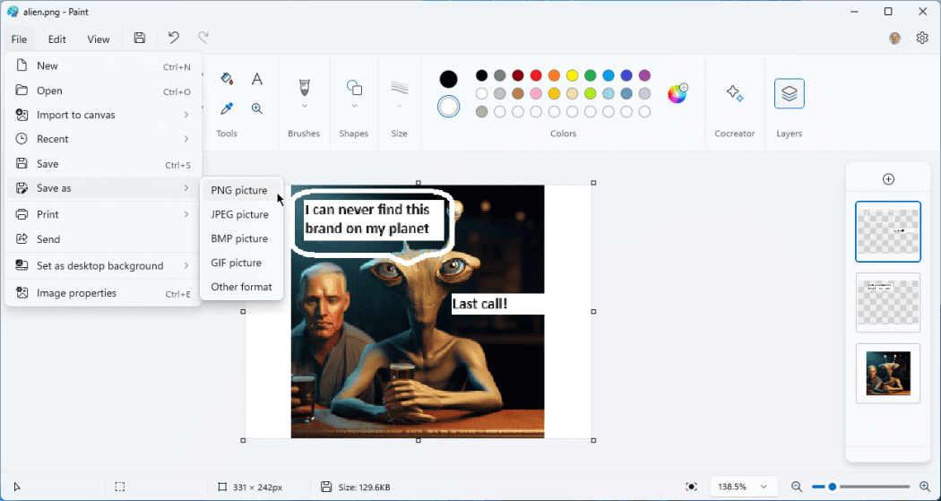نحوه تولید تصاویر هوش مصنوعی در Microsoft Paint در ویندوز 11 28 نحوه تولید تصاویر هوش مصنوعی در Microsoft Paint در ویندوز 11