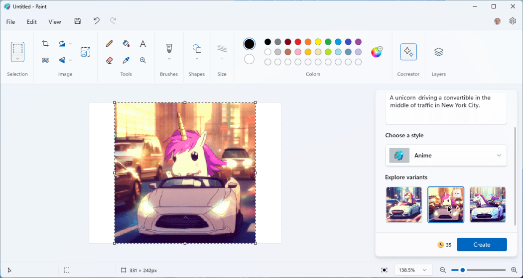 نحوه تولید تصاویر هوش مصنوعی در Microsoft Paint در ویندوز 11 19 نحوه تولید تصاویر هوش مصنوعی در Microsoft Paint در ویندوز 11
