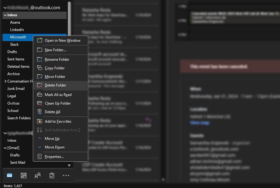 نحوه حذف ایمیل ها در Outlook - آموزش کامل 15 نحوه حذف ایمیلها در Outlook