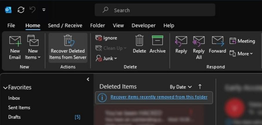 نحوه حذف ایمیل ها در Outlook - آموزش کامل 20 نحوه حذف ایمیلها در Outlook