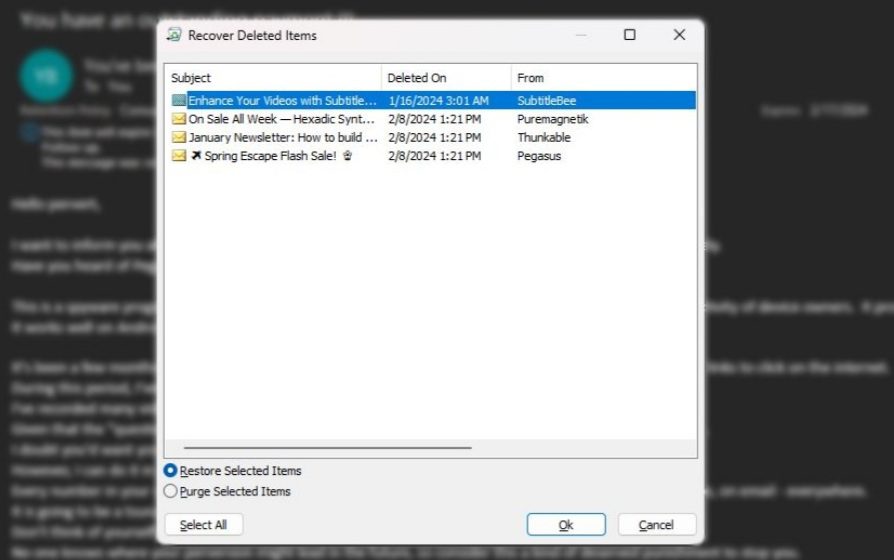 نحوه حذف ایمیل ها در Outlook - آموزش کامل 21 نحوه حذف ایمیلها در Outlook